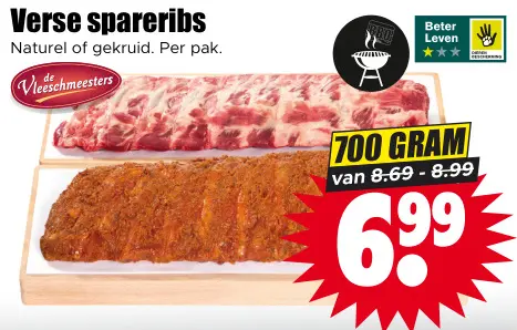 Aanbieding: Verse spareribs