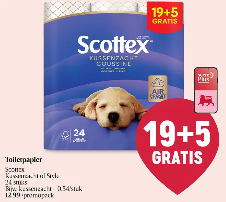 Promotie: Toiletpapier Kussenzacht of Style