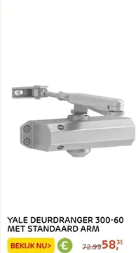 Aanbieding: YALE DEURDRANGER 300-60 MET STANDAARD ARM