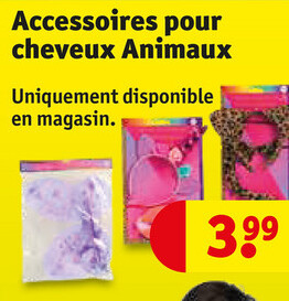 Offre: Accessoires pour cheveux Animaux