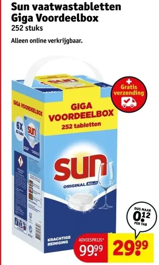 Aanbieding: Vaatwastabletten Giga Voordeelbox