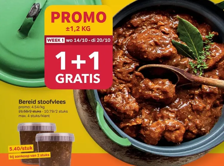 Promotie: Bereid stoofvlees