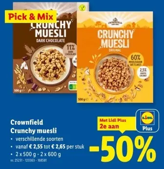 Promotie: Crunchy muesli