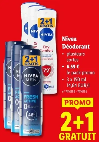 Offre: Nivea Déodorant