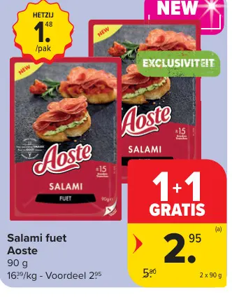 Promotie: Salami fuet
