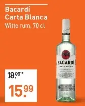 Aanbieding: Bacardí Carta Blanca