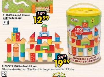 Aanbieding: 6-in-1 Houten activiteitenbord