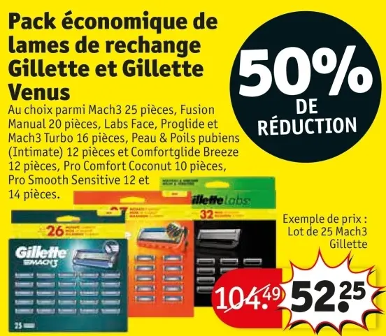 Offre: Pack économique de lames de rechange