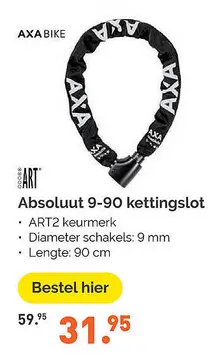 Aanbieding: Absoluut 9-90 kettingslot