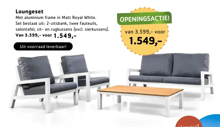 Promotie: Loungeset