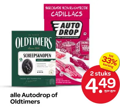 Aanbieding: Autodrop or Oldtimers