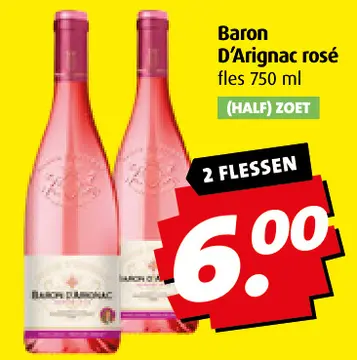 Aanbieding: Baron D'Arignac rosé