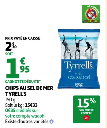 Promotie: Chips au sel de mer