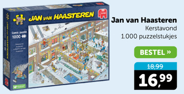 Aanbieding: Jan van Haasteren Kerstavond puzzelstukjes