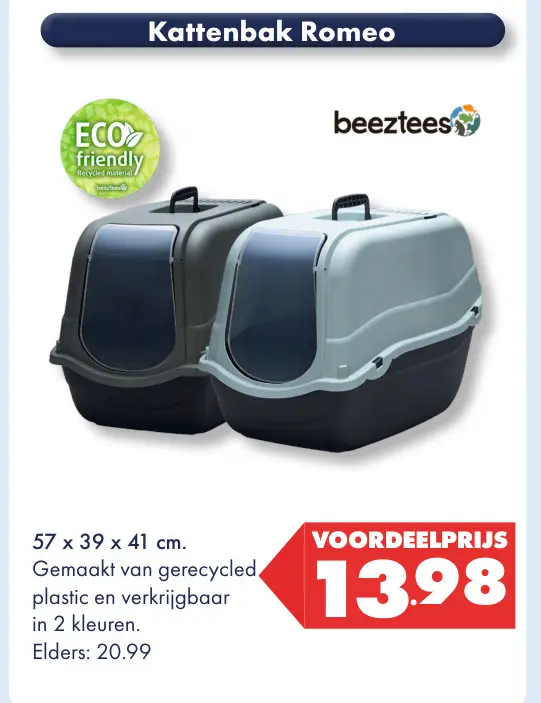 Aanbieding: Kattenbak Romeo