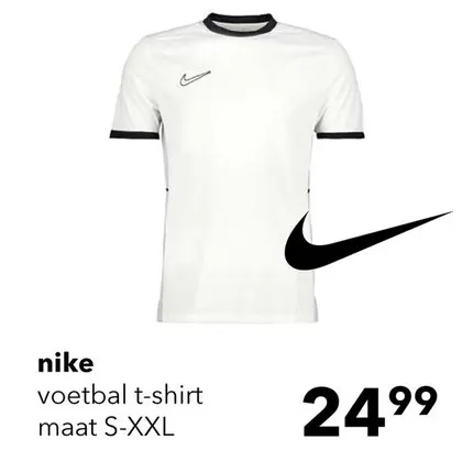 Aanbieding: DF Academy 23 heren sport T-shirt wit zwart