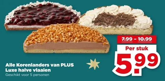 Aanbieding: Alle Korenlanders van PLUS Luxe halve vlaaien