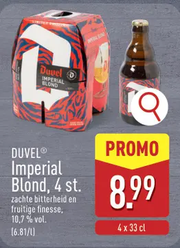 Aanbieding: Duvel Imperial Blond, 4 st.