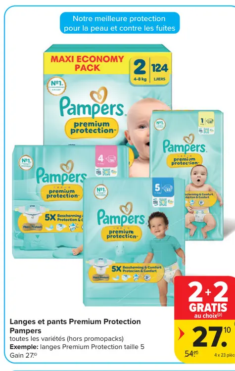 Offre: Langes et pants Premium Protection