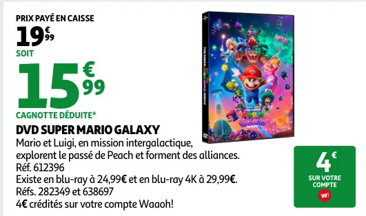 Promotie: Dvd super mario galaxy