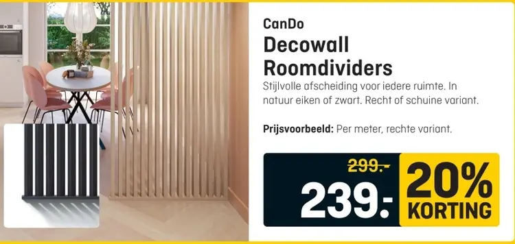 Aanbieding: Decowall Roomdividers
