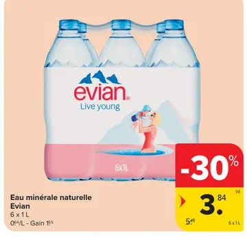 Offre: Eau minérale naturelle