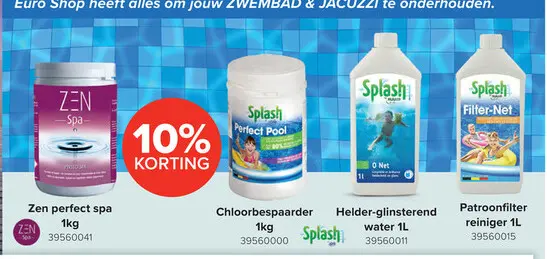 Promotie: Splash Perfect Pool Aanvullend Middel voor Chloortabletten - Zand- of Cartridgefilter- 1kg