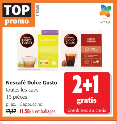 Offre: Capsules de café