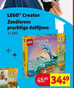 Aanbieding: Lego Creator Zeedieren: prachtige dolfijnen