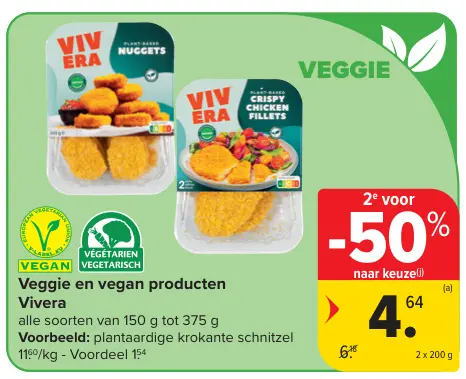 Promotie: Veggie en vegan producten