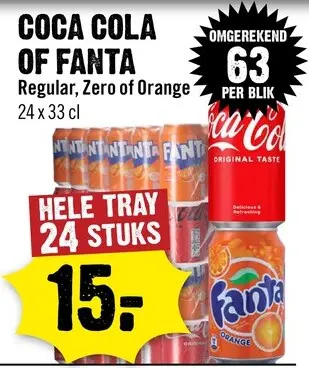 Aanbieding: Coca cola of Fanta