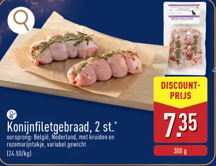 Promotie: Konijnfiletgebraad
