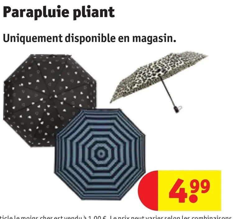 Offre: Parapluie pliant