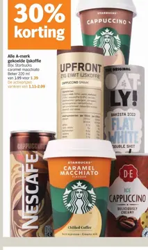 Aanbieding: Alle A-merk gekoelde ijskoffie