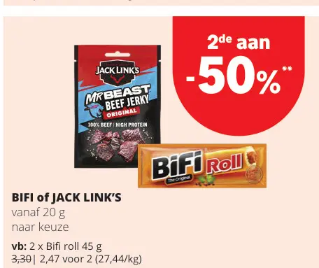 Promotie: Vleessnacks