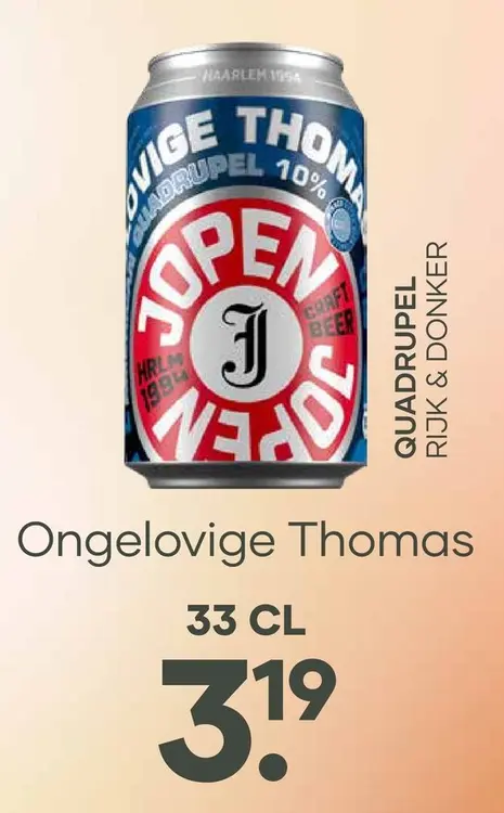 Aanbieding: Ongelovige Thomas