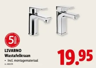 Promotie: Wastafelkraan