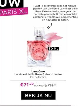 Aanbieding: Lancôme La vie est belle Rose Extraordinaire Eau de Parfum
