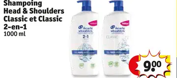 Offre: Shampoing Head & Shoulders Classic et Classic