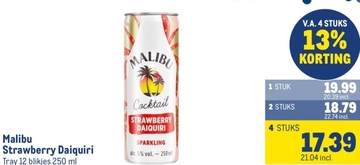 Aanbieding: Malibu Strawberry Daiquiri