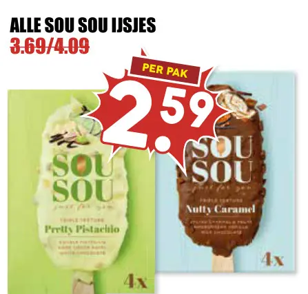 Aanbieding: Sou sou ijsjes