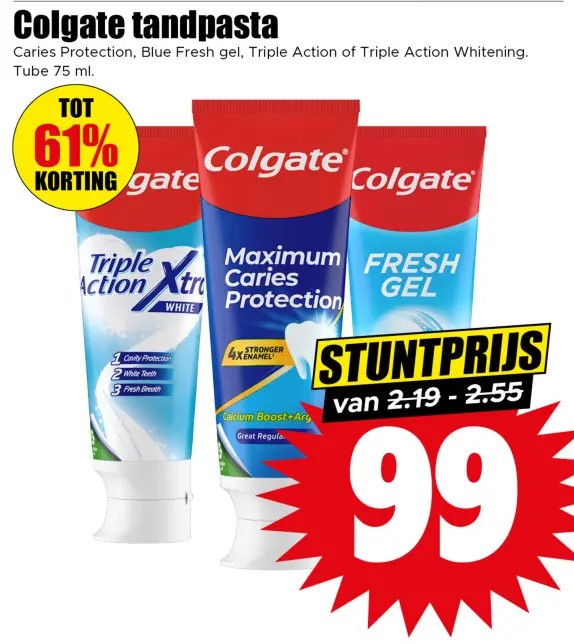 Aanbieding: Colgate tandpasta