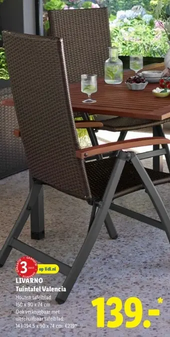 Aanbieding: Tuintafel Valencia
