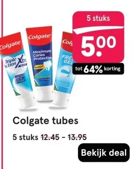 Aanbieding: Colgate tubes