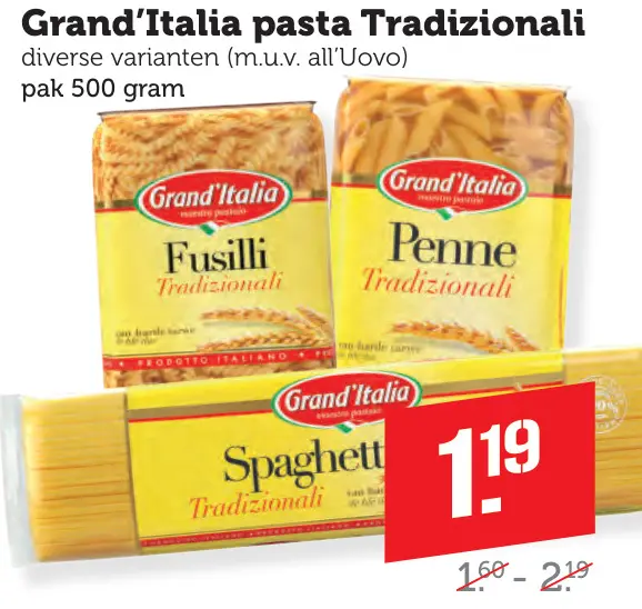 Aanbieding: Pasta Tradizionali