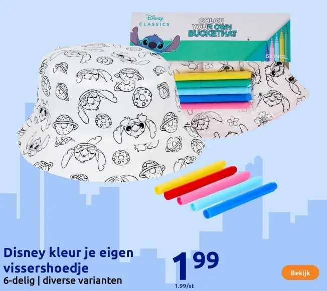 Aanbieding: Kleur je eigen vissershoedje