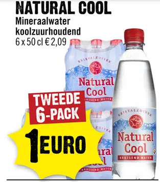 Aanbieding: NATURAL COOL Mineraalwater koolzuurhoudend