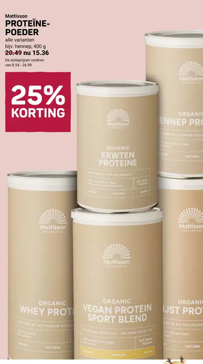 Aanbieding: Proteïne-poeder