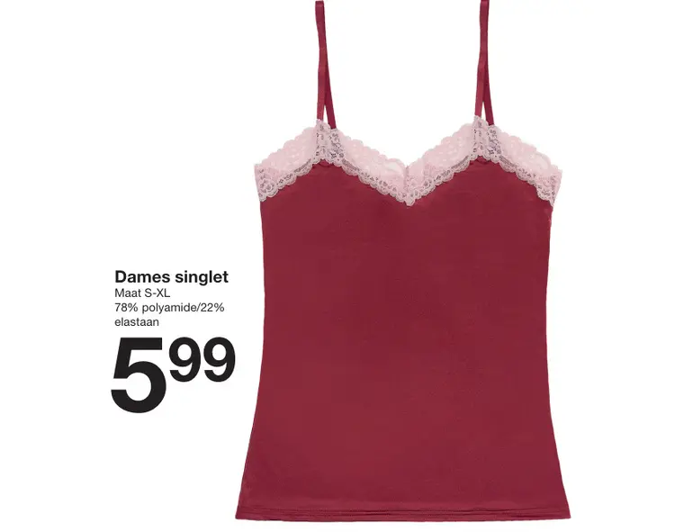Promotie: Dames singlet