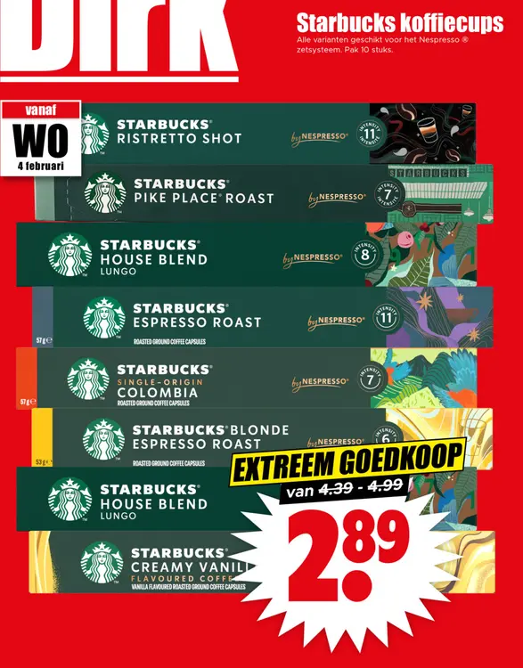 Aanbieding: Starbucks koffiecups